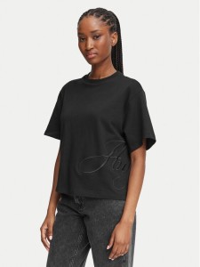 HUGO T-Shirt Duslant 50570677 Czarny Oversize