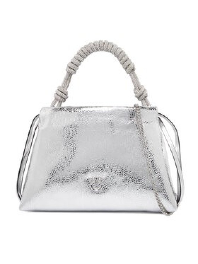 PINKO Torebka Mini Clutch+Manico SP Al 25-26 PLTT 105908 A2WD Srebrny