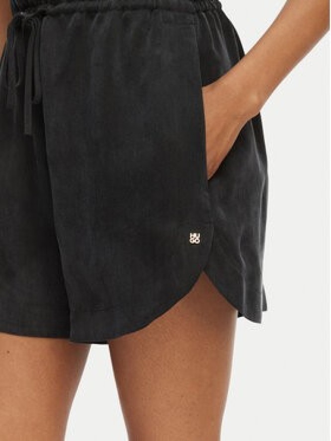 HUGO Szorty materiałowe Hermione-1 50559554 Czarny Loose Fit
