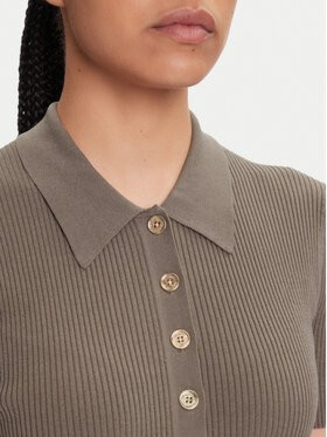 MICHAEL Michael Kors Sukienka dzianinowa MT5834F33D Beżowy Regular Fit