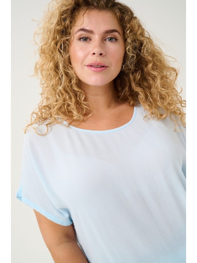 KAFFE curve Bluzka w kolorze błękitnym rozmiar: 50