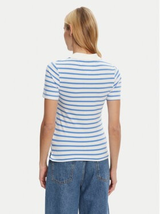 Tommy Hilfiger Polo 1985 WW0WW43225 Błękitny Slim Fit