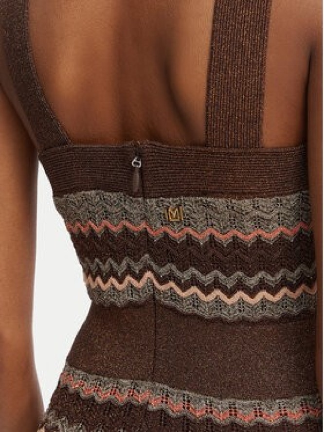 Marciano Guess Sukienka dzianinowa G6GK42 Z0640 Brązowy Regular Fit