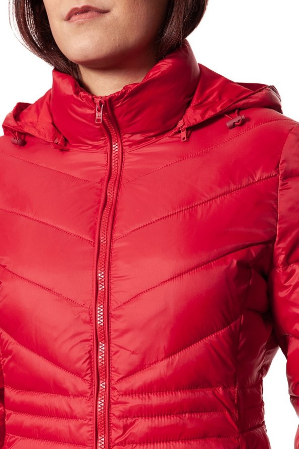DAMSKA KURTKA ZIMOWA WRANGLER SHORT PUFFER SALSA RED W4124V5WN 112128757
