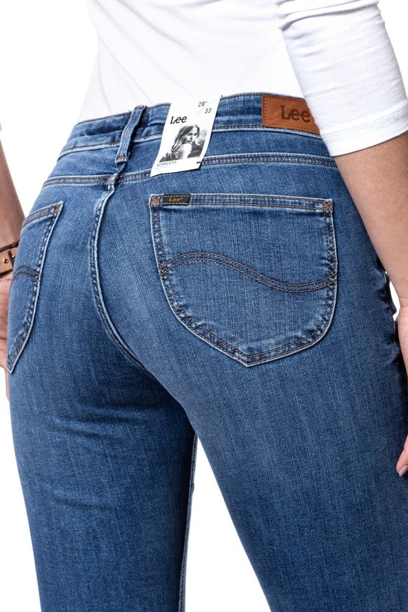 SPODNIE DAMSKIE LEE SCARLETT MIDTOWN BLUES L526HAOE 112111683