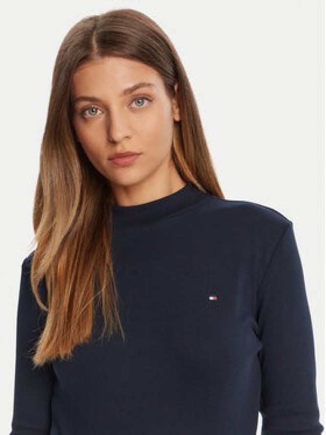 Tommy Hilfiger Sweter Cody WW0WW47307 Granatowy Slim Fit