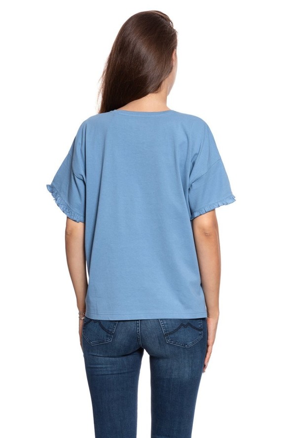 MUSTANG T SHIRT DAMSKI Alina C Ruffle 1009446 5407