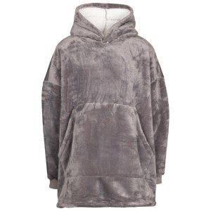 Trespass Cosiness – obszerna bluza z kapturem At300 Storm Grey