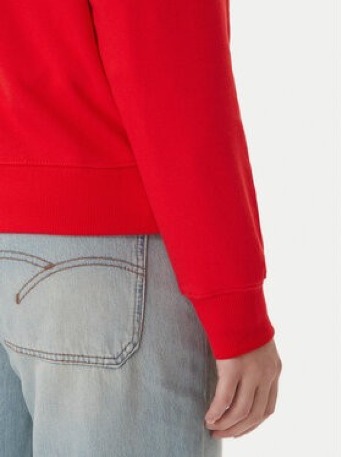 Tommy Hilfiger Bluza Logo Embroidery WW0WW48724 Czerwony Relaxed Fit