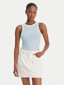 Guess Jeans Top W6GPZ8 KF641 Błękitny Slim Fit