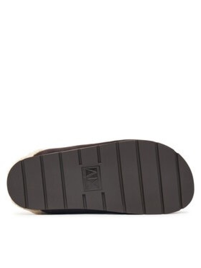 Armani Exchange Klapki XW003096 AF27450 M6444 Brązowy ciemny