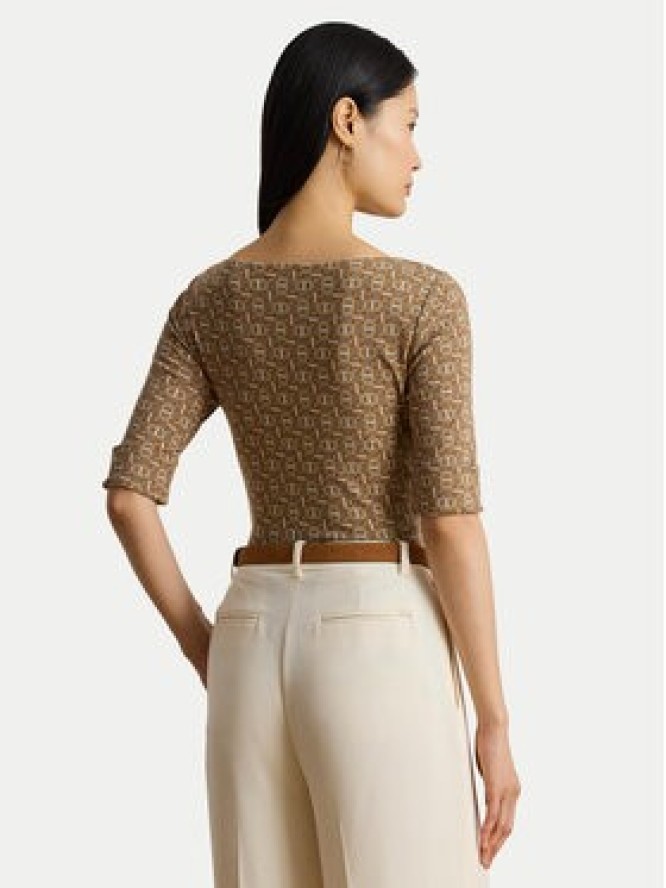 LAUREN RALPH LAUREN Bluzka 200980042001 Beżowy Slim Fit