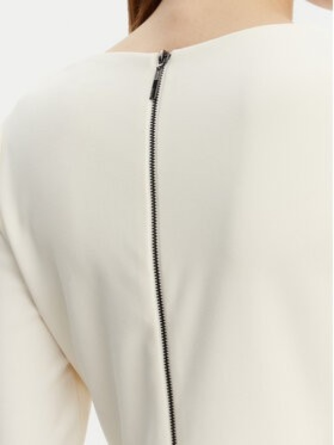 DKNY Sukienka koktajlowa DD4JI62A Écru Slim Fit