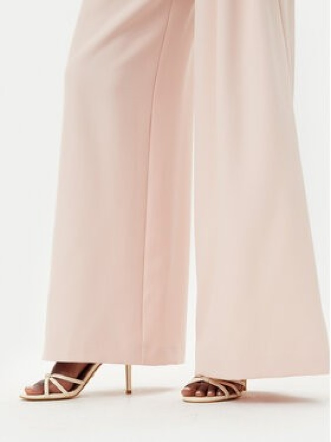 Maryley Spodnie materiałowe 25EB579/43PY Różowy Regular Fit