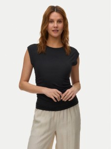 Vero Moda T-Shirt Avasarah 10342876 Czarny Slim Fit