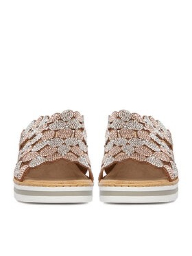 Rieker Klapki CEO-V02R8-90 Złoty