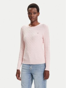 Gant Sweter 4800100 Różowy Slim Fit
