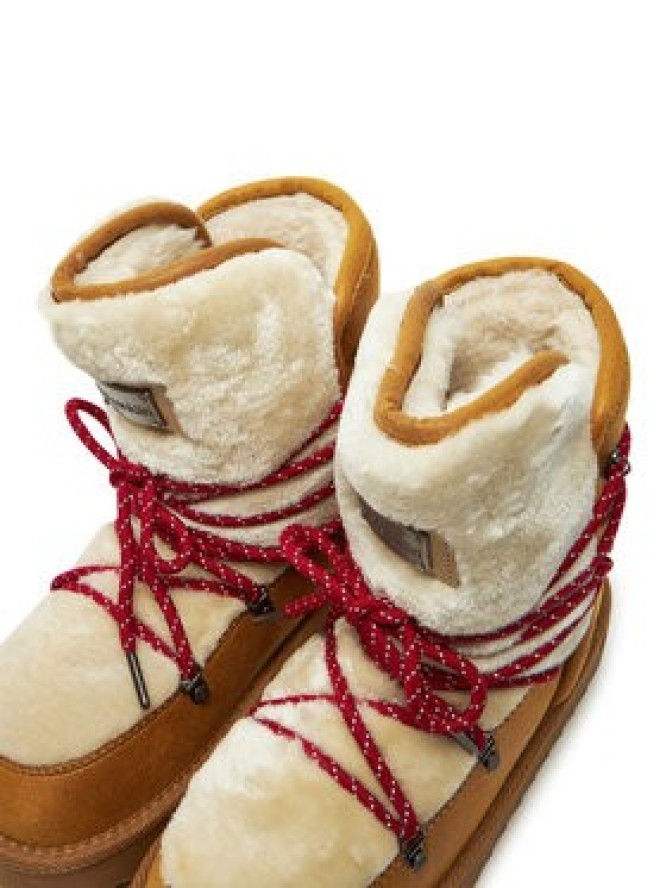 D.Franklin Śniegowce Nordic Trk Fur DFSH370005 Żółty