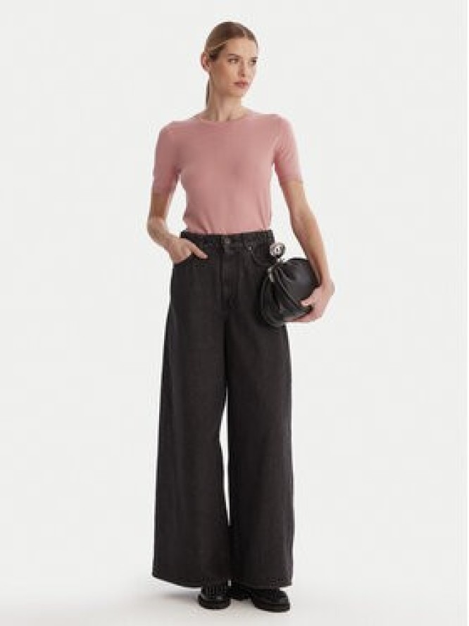 Weekend Max Mara Jeansy Vortice 2615181011 Czarny Wide Leg