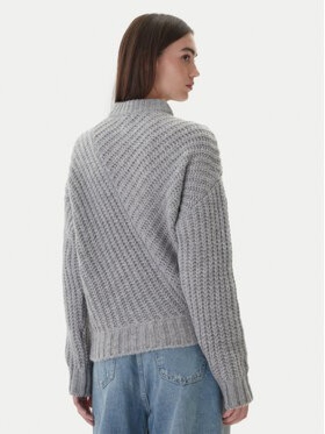 Mustang Sweter Erin 1016786 Szary Relaxed Fit