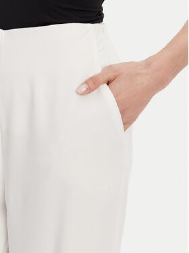 ACCESS FASHION Spodnie palazzo 53-5136-117 Biały Regular Fit