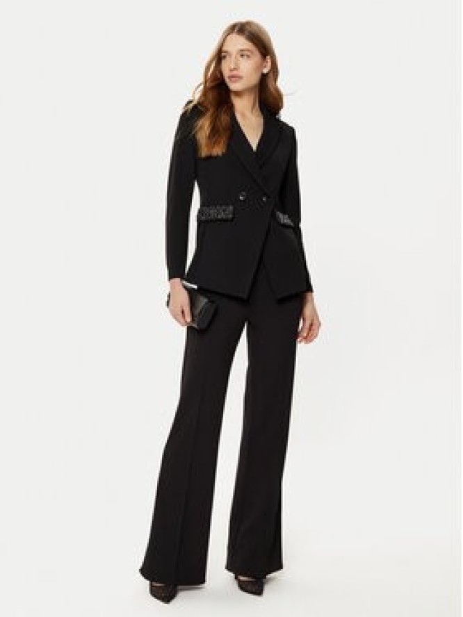 Rinascimento Spodnie materiałowe CFC0121872003 Czarny Regular Fit