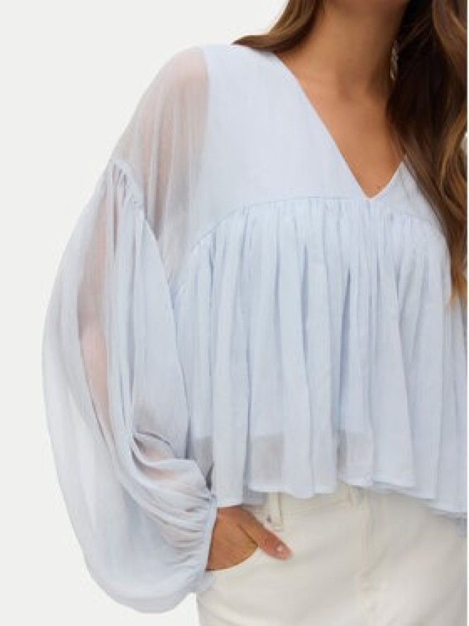 Vero Moda Bluzka Katie 10346404 Błękitny Regular Fit