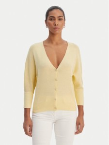 Morgan Kardigan 251-MBATSI Żółty Slim Fit