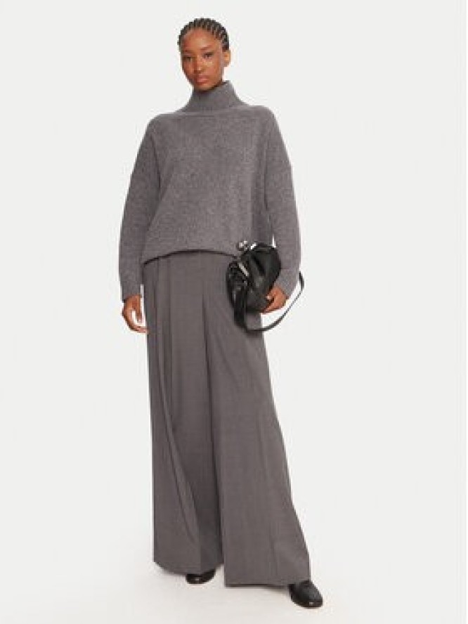Weekend Max Mara Spodnie palazzo Adelfi 2525136072 Szary Wide Leg