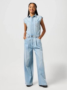 WRANGLER DAMSKI KOMBINEZON JEANSOWE WRANGLER TROUSER JUMPSUIT PALE BLUE WASH 112362713