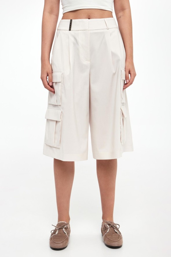 Bermudy damskie wełniane PESERICO