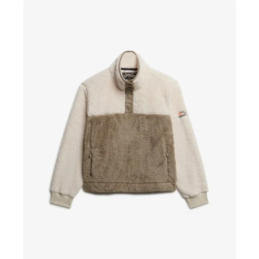 Super miękka polara teddy dla kobiet Superdry Mash Up