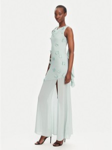 ROTATE Sukienka wieczorowa 113904305 Błękitny Regular Fit