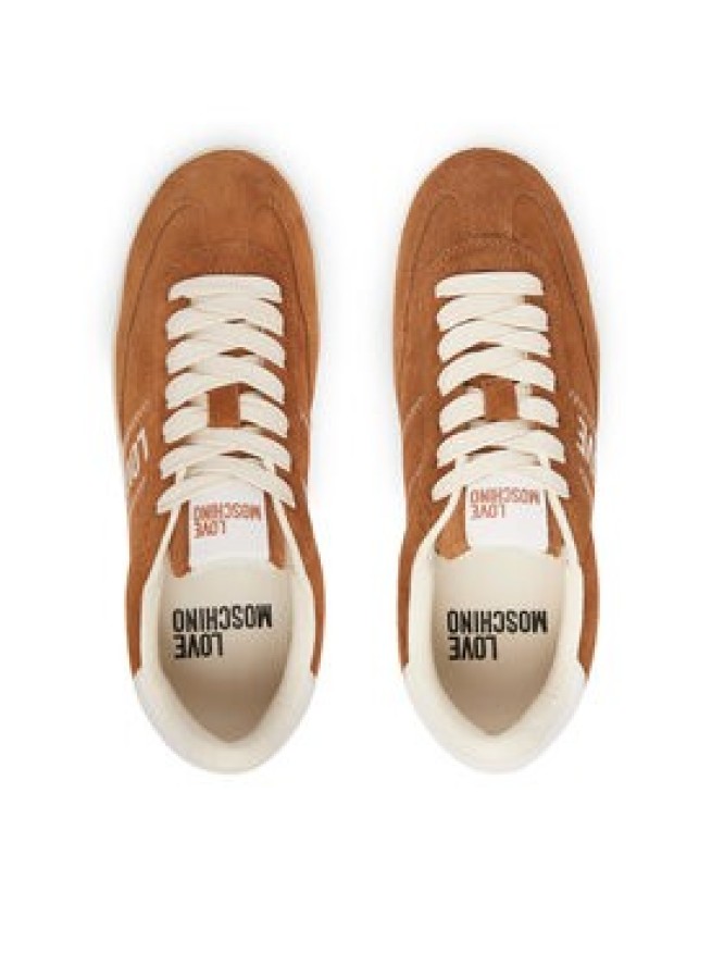 LOVE MOSCHINO Sneakersy JA15272G1PIG0210 Brązowy jasny