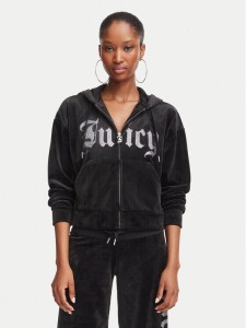 Juicy Couture Bluza Old Gothic JCWAS226333 Czarny Slim Fit