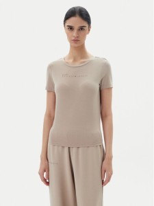 EA7 Emporio Armani T-Shirt 7W000274 AF12945 U6155 Beżowy Slim Fit
