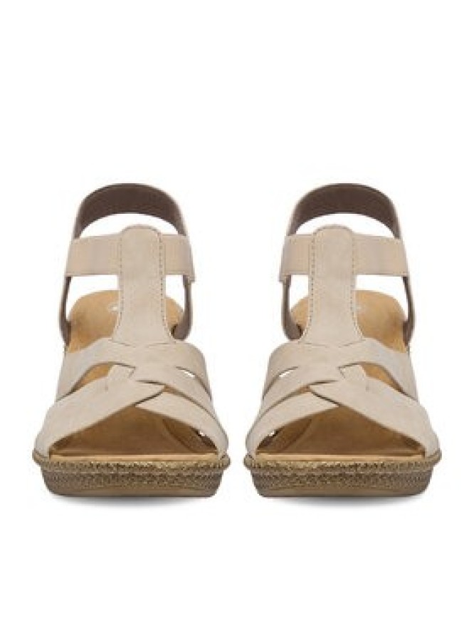 Rieker Sandały CEO-665K3-62 Beżowy