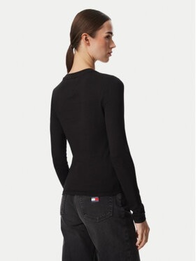 Tommy Jeans Bluzka Classic Logo DW0DW23248 Czarny Slim Fit