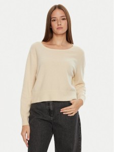 American Vintage Sweter Raxow RAX18EH24 Beżowy Loose Fit