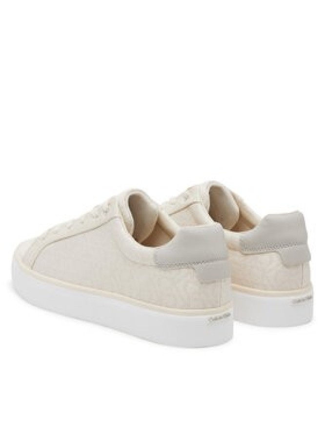 Calvin Klein Sneakersy Vulc Lace Up - Jacq HW0HW02412 Écru