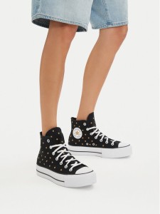 Converse Trampki Chuck Taylor All Star Lift Platform Embroidered Stars A16113C Czarny