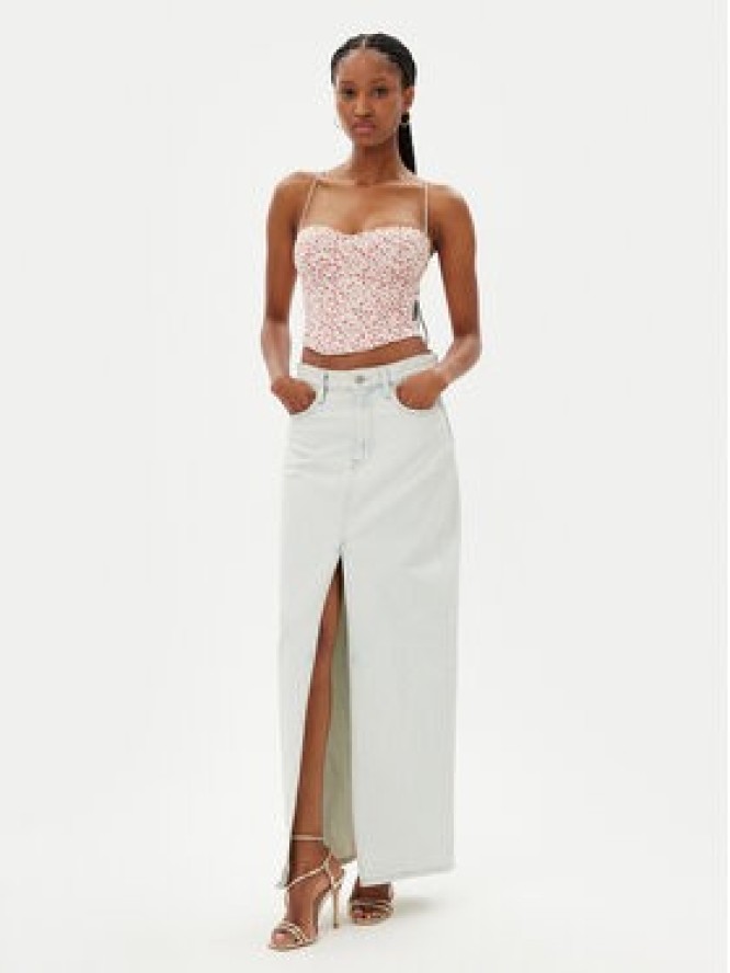 Bardot Top Estie Embroidered 59828TB Kolorowy Slim Fit