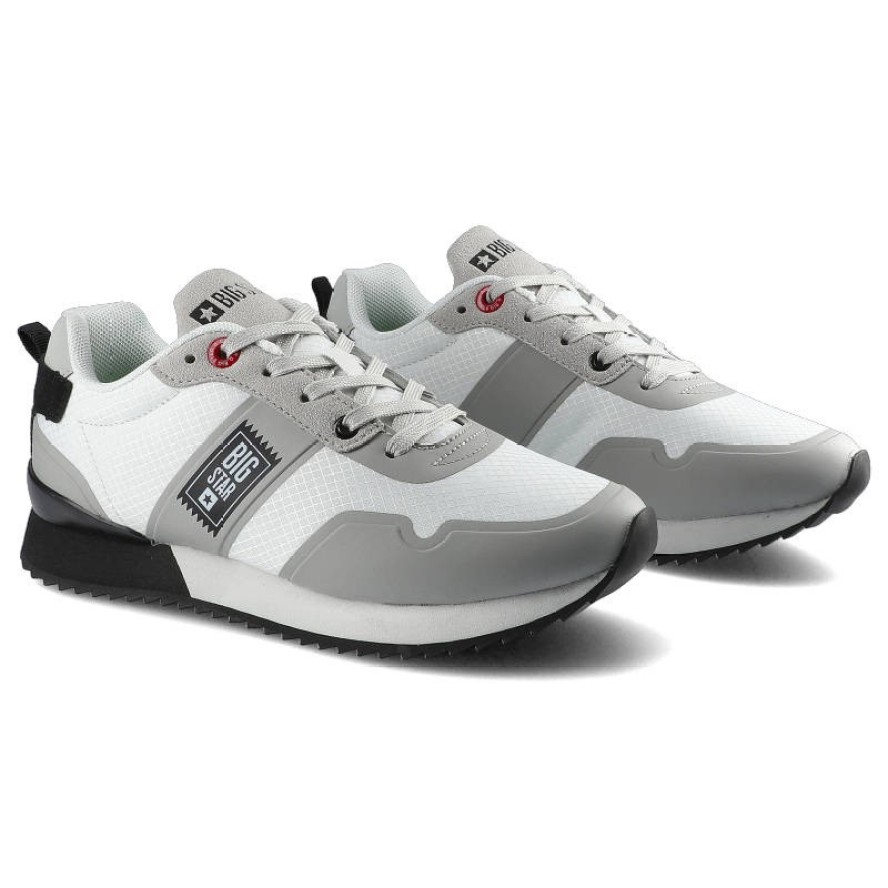 Białe Sneakersy Big Star Damskie Modne Półbuty