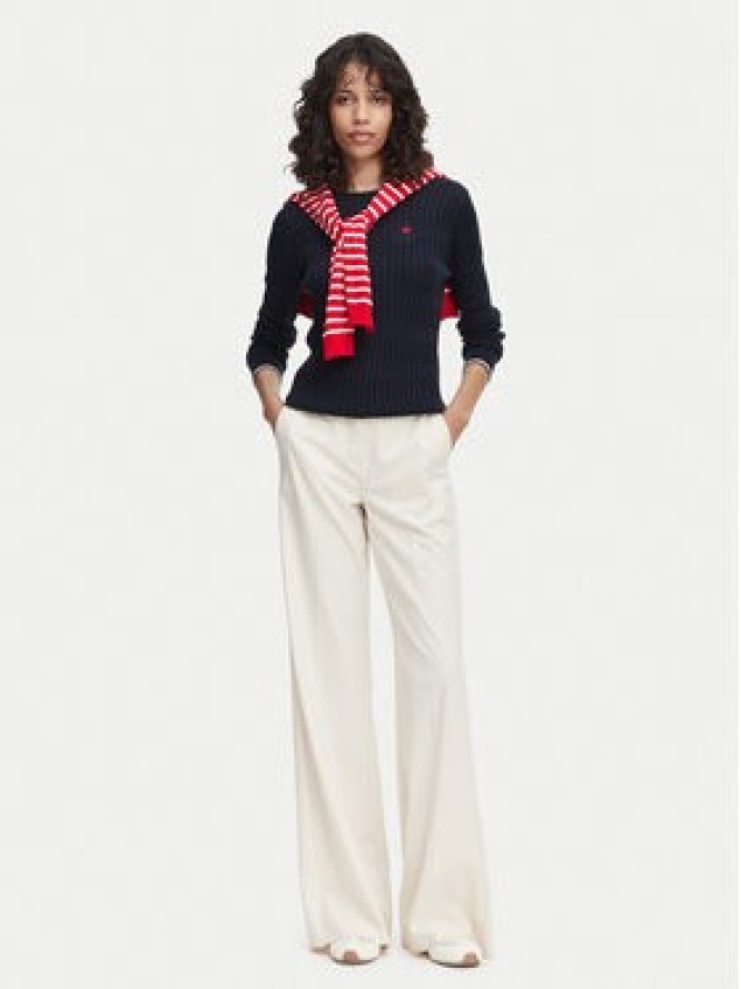 Beverly Hills Polo Club Sweter P-SS26W-M537390 Granatowy Regular Fit