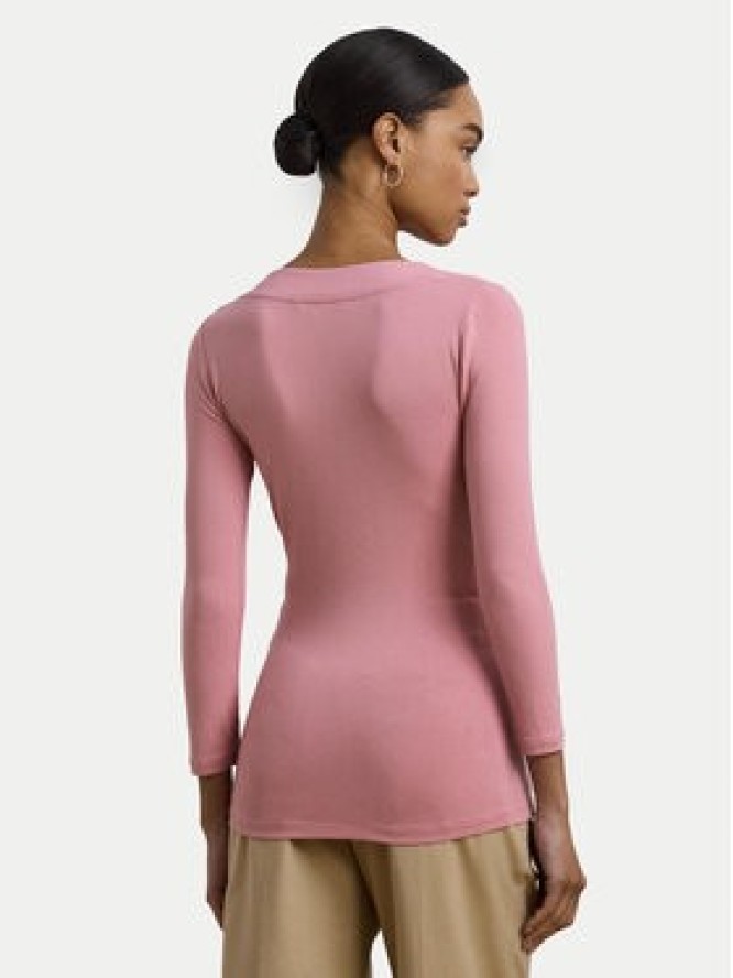 LAUREN RALPH LAUREN Bluzka 200824366027 Różowy Slim Fit