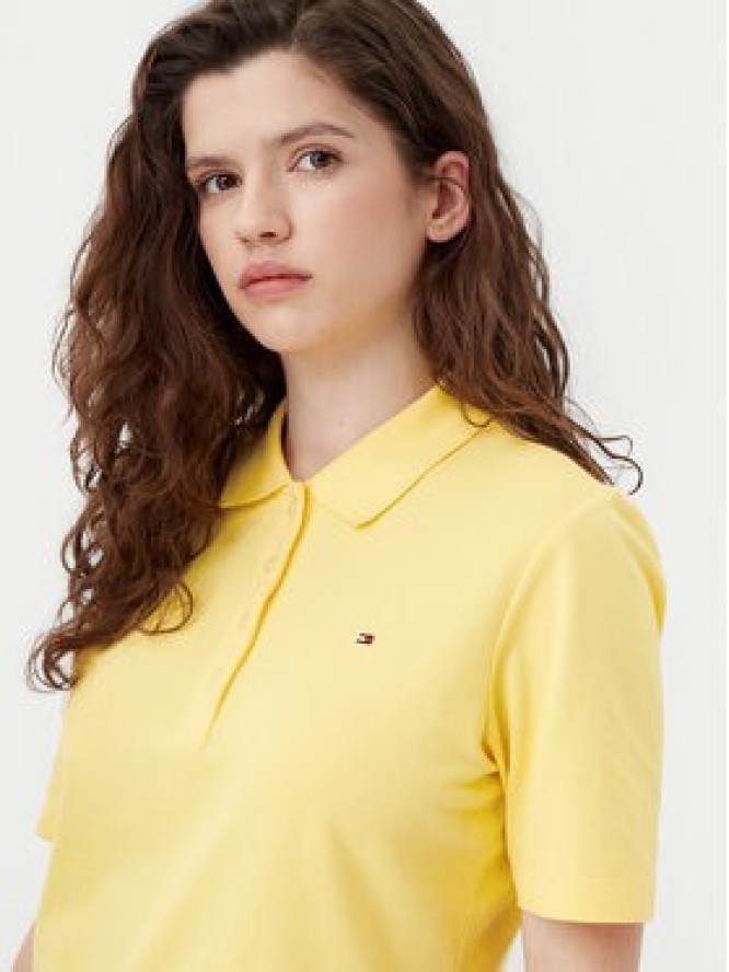 Tommy Hilfiger Polo 1985 WW0WW43224 Żółty Regular Fit