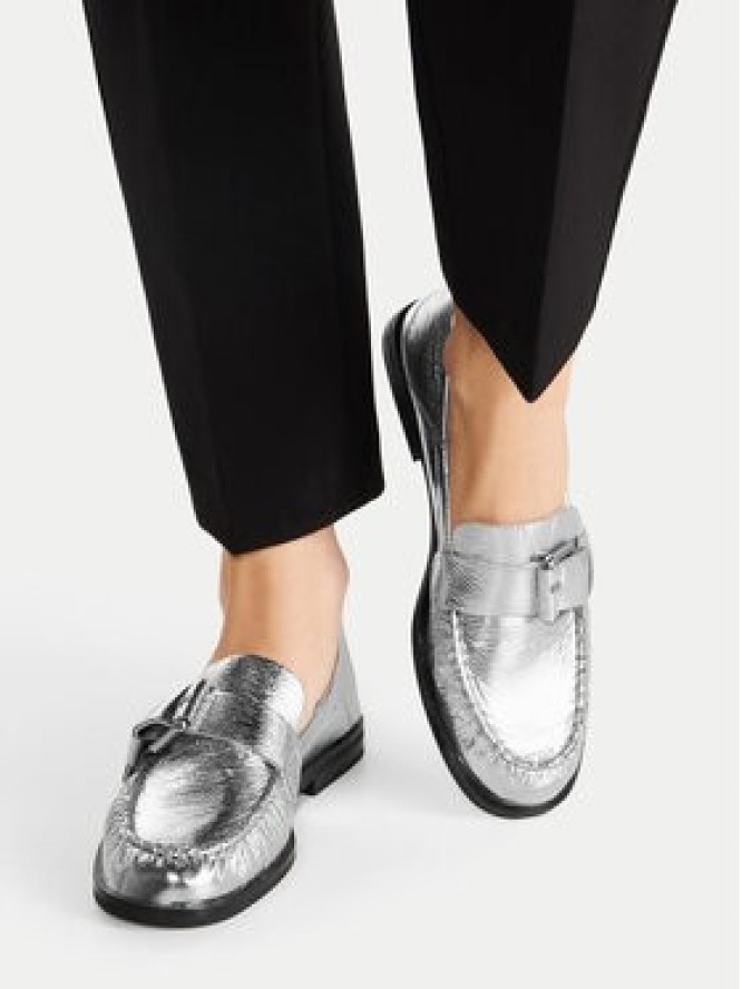 Badura Mokasyny CAMELLIA-V1792-255 Srebrny