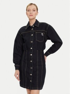 KARL LAGERFELD Sukienka jeansowa A4W13019 Granatowy Relaxed Fit
