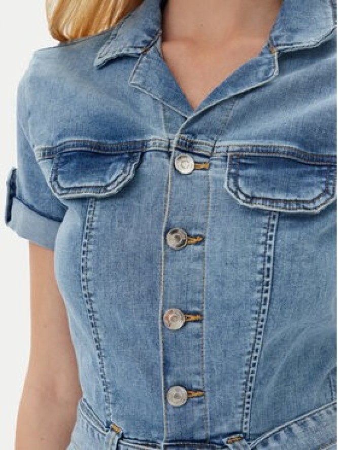 Guess Kombinezon W5GD1B D5O90 Niebieski Regular Fit