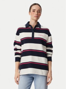 Tommy Jeans Polo Script Rugby DW0DW23303 Granatowy Relaxed Fit